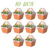 10 Pack 3D Bunny Design Easter Gift Boxes With Handles Adorable Easter Egg Print Candy Cookie Containers For Spring Party Favors