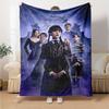 1pc Addams Family Wednesday4 Blanket, Gift, for Men and Women, Soft Blanket, Good for Sofa Bed Couch Travel, Lightweight Flannel Blanket