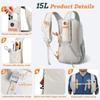 High Quality 15L Hiking Backpack Lightweight Foldable Small Backpack Compact Multiple Pockets Ultralight Hiking Daypack Hiking
