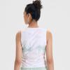 SAUCONY Tie-Dye Casual Breathable Sleeveless T-Shirt Women Tops Pink Green SC1239099-2