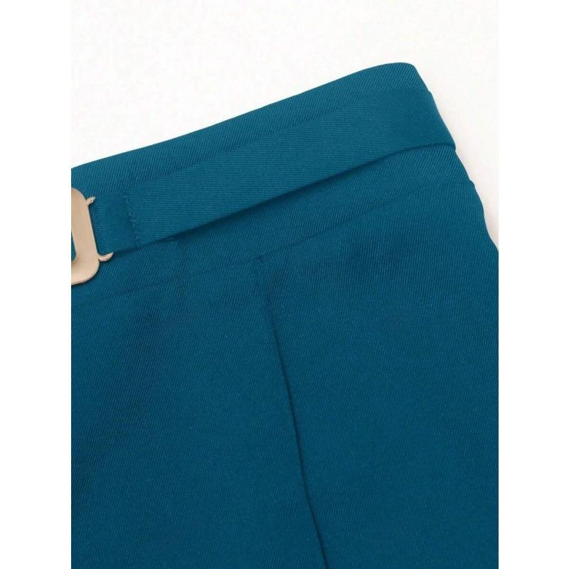 Women High Waist Loose Wide Leg Casual Commute Business Dress Pants