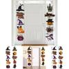 Halloween Door Scene Setter With Paper Pumpkin And Bat For Trickortreat And Party Atmosphere