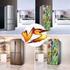 DIY Nature Landscape Fridge Wallpaper Vinyl Sticker 3D Forest Flower Refrigerator Decal Self-adhesive Kitchen Home Renovation Mural Poster Art Film