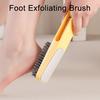 Foot Cleaning Brush Toe Gap Scrubber & Exfoliator with Long Handle Soft Silicone Bristles for Pedicure Shower & Travel Use