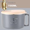304 Stainless Steel Instant Noodle Bowl with Lid