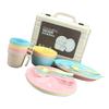 Colorful Tableware Portable Plastic Cutlery Set Cup Fork Spoon for Picnic Outdoor Activities