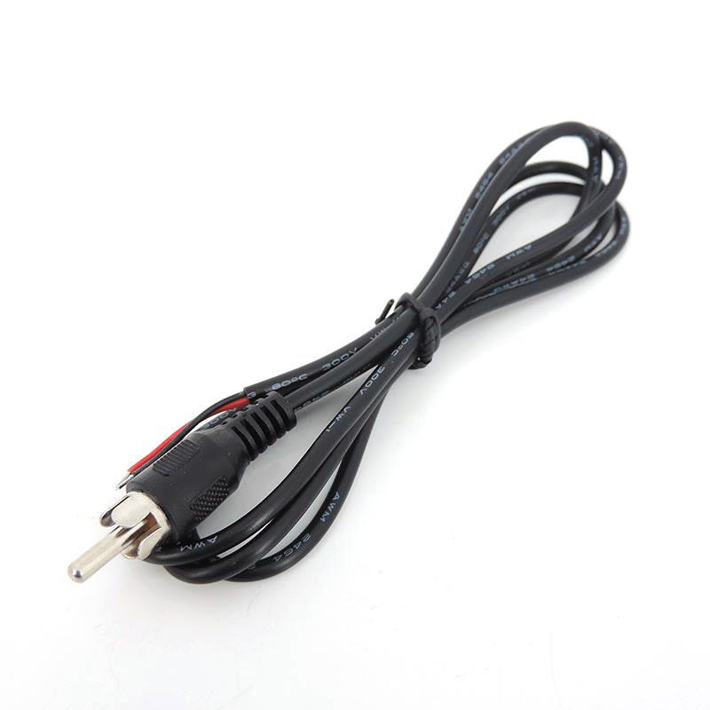 1m Black Car Rca 2 Pin Wire Male Head Audio Cable Av Single Video Stereo Connector Lead Extension Extend Wire Cord Diy Repair