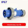 Waterproof 3-core 4-pin 5-hole Male-Female Aviation Plug Socket, Three-Phase Electrical Connector, 16A/32A, IP67.