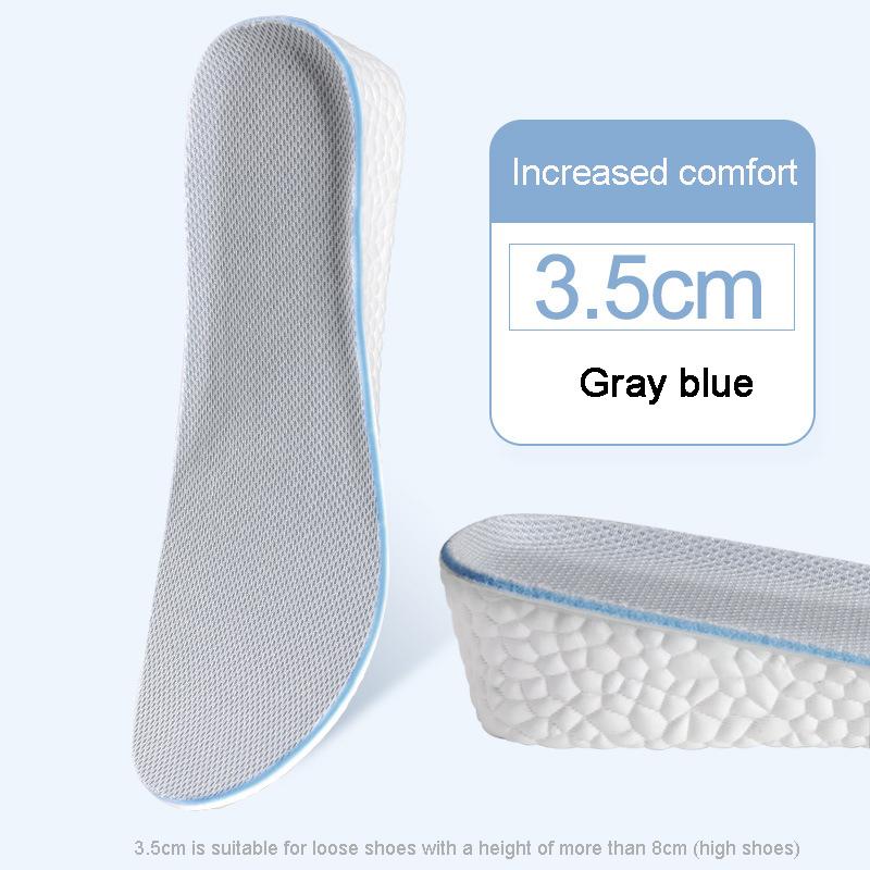 Insoles for Shoes Breathable Heighten Heel Insert Pad Cushion Unisex Height Increase Insole Boost Man Women's Shoes Sneakers New