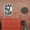 Vintage Metal Poster Rectangular 20x30cm for Kitchen Wall