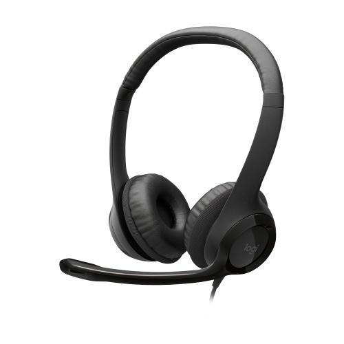 Logitech H390 Usb Wired Headset, Usb Type-A, Black