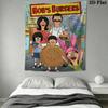 Bob's Burgers Pattern Home Decor Tapestry, Wall Hanging, Decorative RV Wall Cloth.XGT0914116