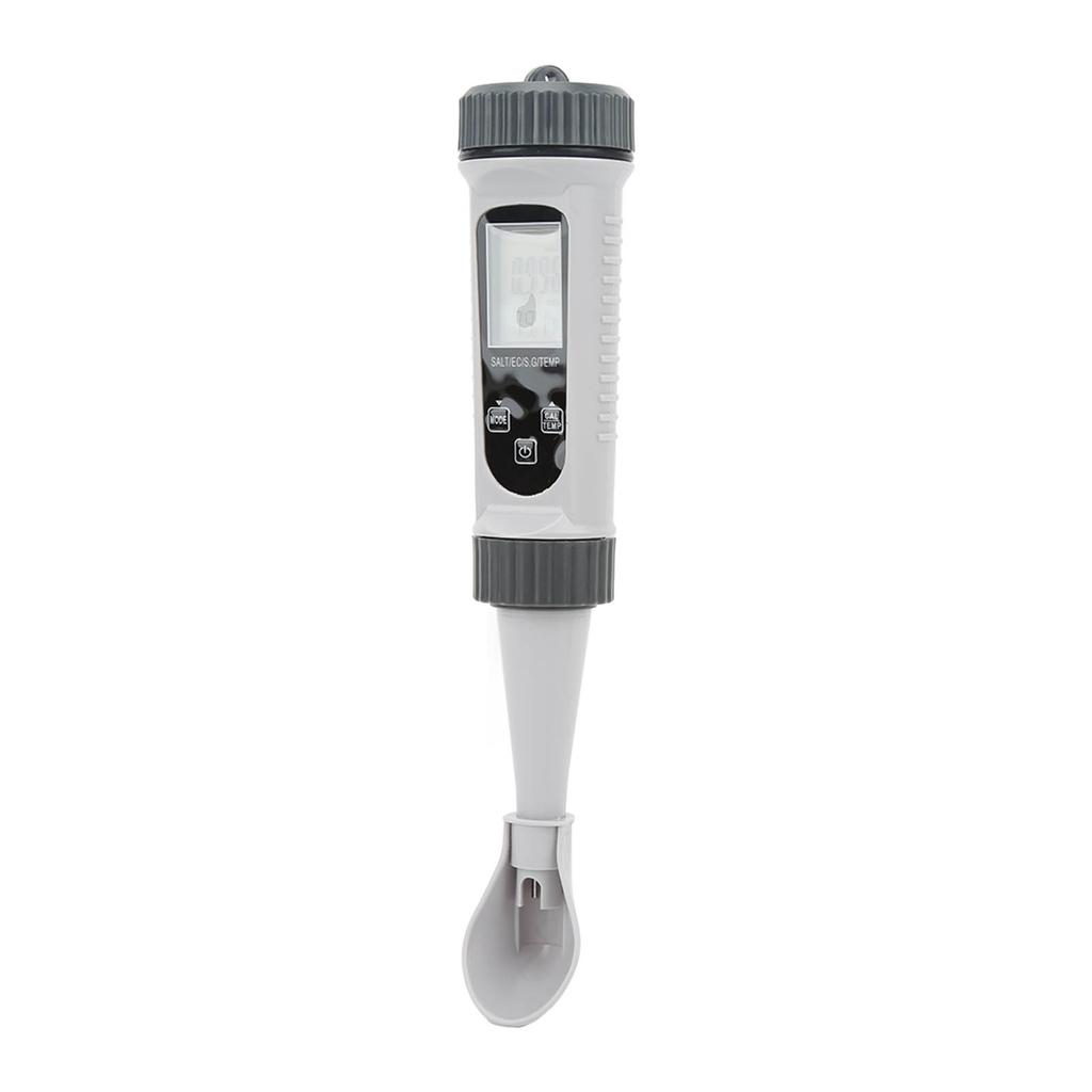 Digital Salinity Tester High Accuracy Wide Range Temp Comp Large LCD Water Quality Tester for EC