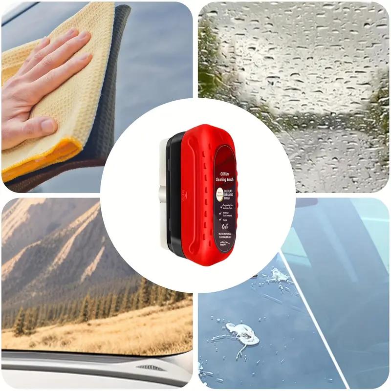 Car Glass Oil Film Cleaner Car Windshield Oil Film Cleaner, Car Oil Film Cleaning Brush Glass Oil Film Remover, Strong Front Windshield Remover