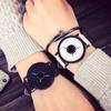 Populair Zwart Herenhorloge Wit Kwartshorloge Zacht Koppelhorloge Leren Band Eenvoudige Geliefden Polshorloges Siliconen Wijzerplaat voor Vrouwen Dames
