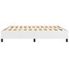 Box Spring Bed Frame White 200 x 200 cm Faux Leather