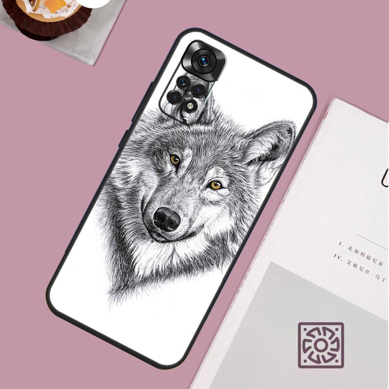 Wolf Art Case For Xiaomi Redmi Note 14 Pro 13 12 11 10 15 Pro Plus Redmi 15 15C 14C 13C 10C 12C Cover