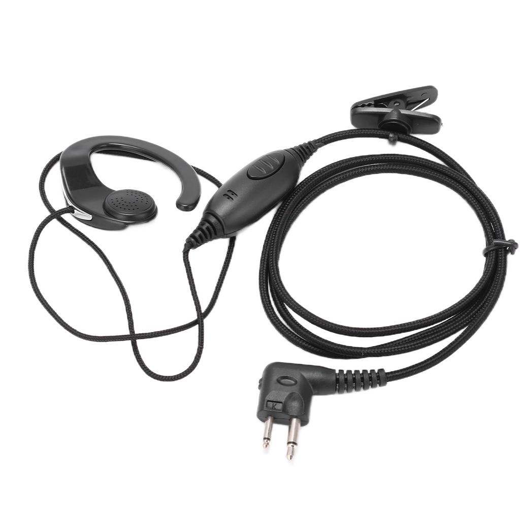 Fone de Ouvido Walkie Talkie Preto Sistema Acústico para Hotel Armazém para Série Motorola Spirit SV10 SV11