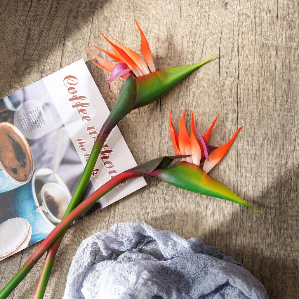 Elara Bird of Paradise Single Stem Artificial Flower for Wedding Decoration, INS Style