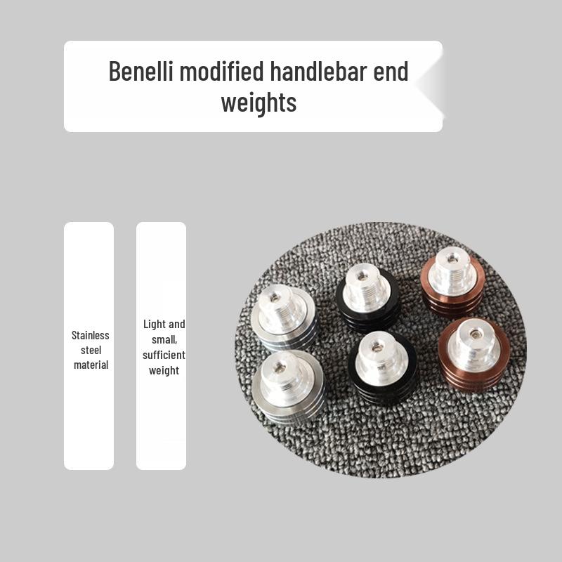 Stainless Steel Handlebar End Plugs for Benelli Huanglong 600/300, Little Xunlong 150