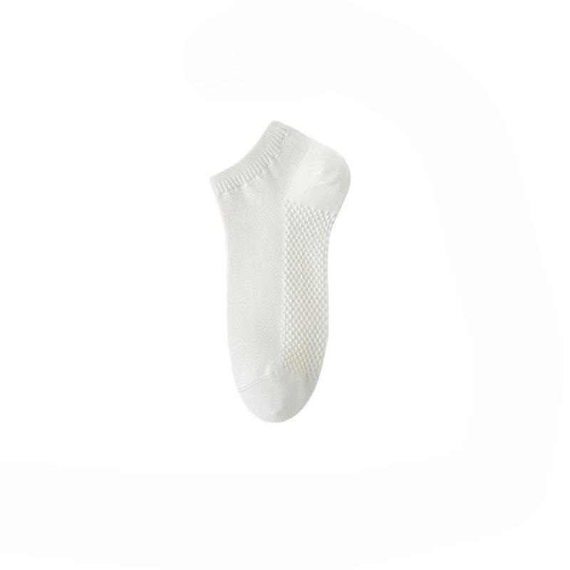 Sock Children Summer Lightweight Pure Cotton Massage Bottom with Mesh Ventilation, Breathable In Summer, Odor-resistant, Plain Color, Boat-style Socks