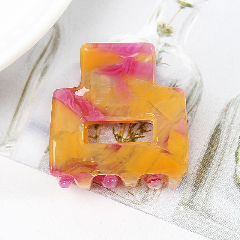 Acetat Mini Quadrat Hohl Haarnadel Krallenklemme Damen Haarspangen Mädchen Spangen Bade Bündel Haarschmuck