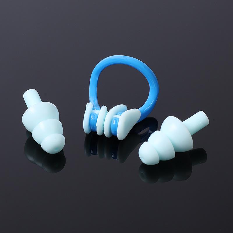 Waterproof Silicone Swimming Nose Clip & Ear Plugs Set with Case
