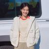 SNOWPEAK Campul Women's Utility Windbreaker Butter Ivory (S26ZWCWB11)