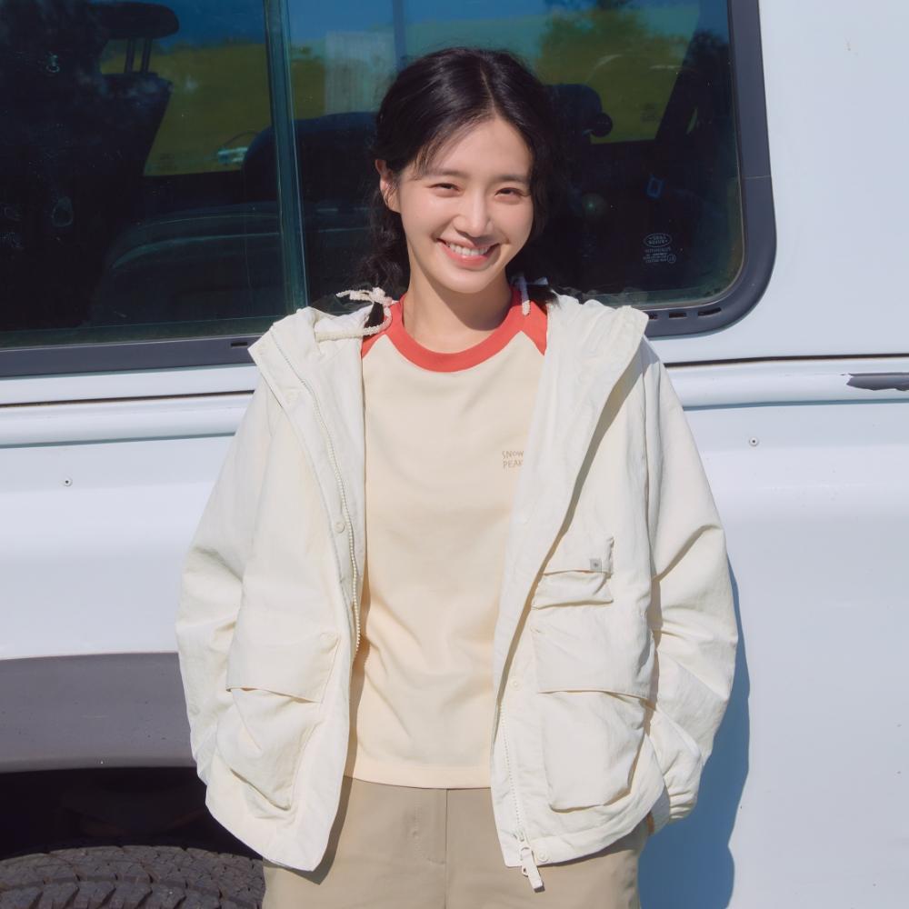 SNOWPEAK Campul Women's Utility Windbreaker Butter Ivory (S26ZWCWB11)