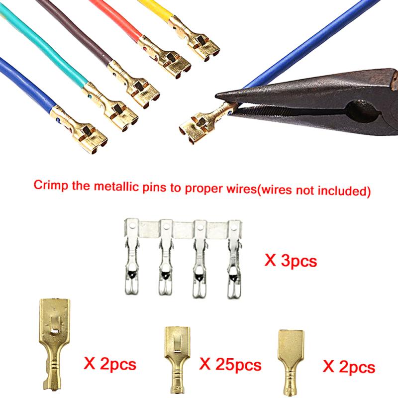 12-Slot Relay Box 6 Relays 6 ATC/ATO Standard Fuses Holder Block with 41pcs Metallic Pins Universal for Automotive Marine Use