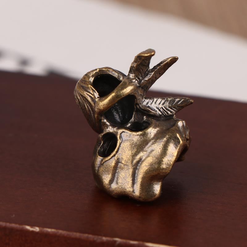 1 Stück Indischer Krieger Messing Messerperle Edc Diy Paracord Gewebte Armbänder Lanyard Anhänger Zubehör Outdoor Werkzeug Anhänger Charms