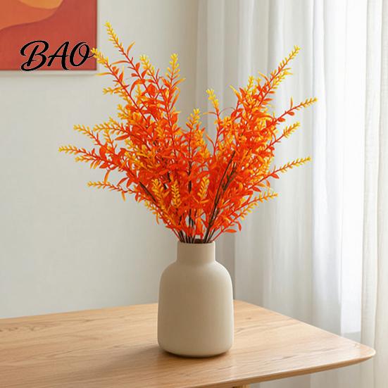 Long Lasting Fake Plants Fall Artificial Flower with Eucalyptus Leaf, Lifelike Faux Plants, Realistic UV Resistant for Autumn Thanksgiving Harvest