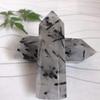 Unique Natural Black Tourmaline Crystal Obelisk Quartz Point Healing Decor Perfect For Spiritual Growth