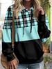 Large women's casual hooded sweatshirt with pockets