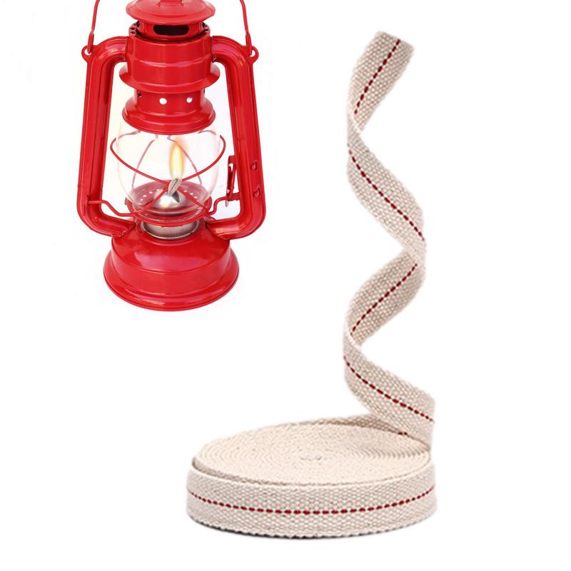 5Meter/Roll Kerosene Lamp Wick Braided Cotton Flat Oil Lamp Lanterns Cotton Wicks Handmade Portable Horse Lamp Supplies
