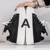 Men's Shoes Autumn and Winter New Board Shoes Fashionable Versatile Casual Shoes Platform White Shoes Bread Shoes Letter A Trendy Shoes