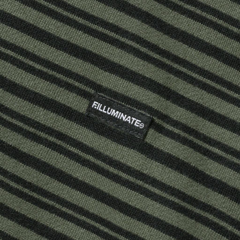 Small Authentic Striped Hoodie - Khaki
