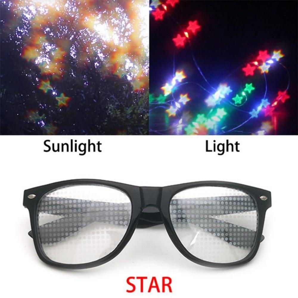 Unique Diffraction Glasses Light Refraction 3D Prism Effect Glasses Prism Glasses Concert Gear
