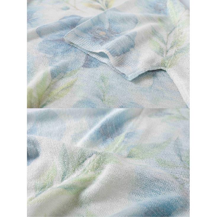 Knit Sweater For Women Summer New Casual Lazy Round Neck Loose Streetwear Chic Tops Sunscreen Clothing