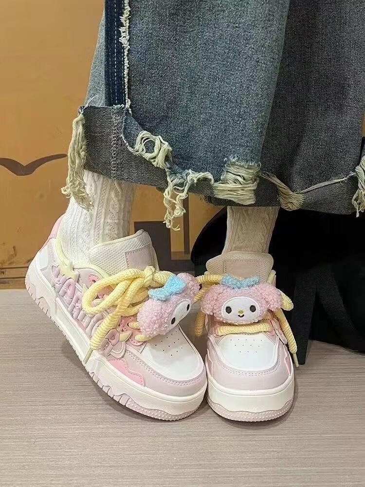 Dopamine Board Shoes Children Yugui Dog Melody Students Niche Trend Board Shoes Women Spot