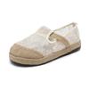 W Summer New Mesh Women's Shoes Retro Ethnic Style Women's Shoes Simple and Elegant Small Flower Embroidery Round Head Cloth Slippers Women