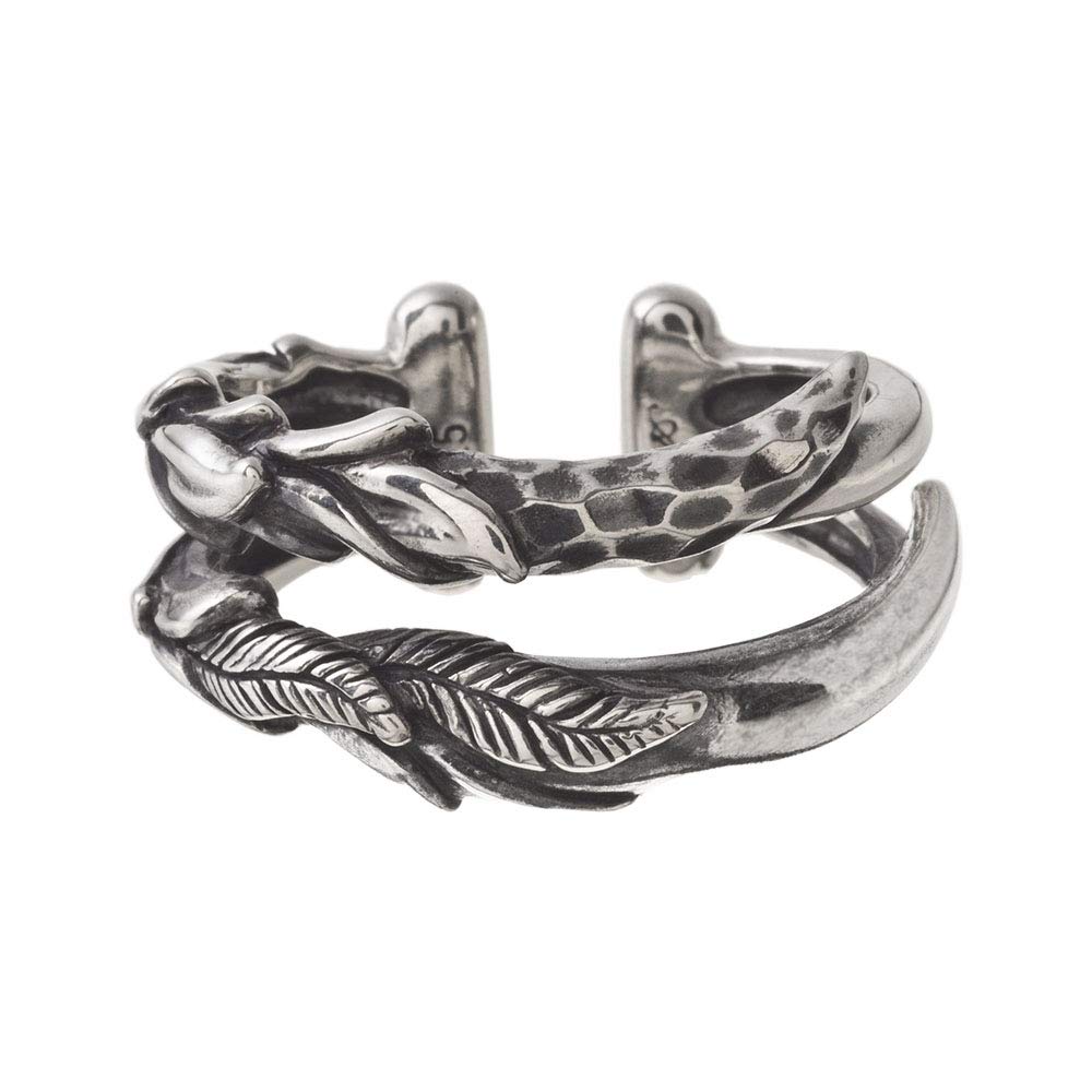 Artemis Classic Uriel W-Ring Ear Cuff (ac-ace0145) - Silver Accessories for Men and Women, Brand Jewelry, Silver Faux Earrings, Non-Pierced Earrings,