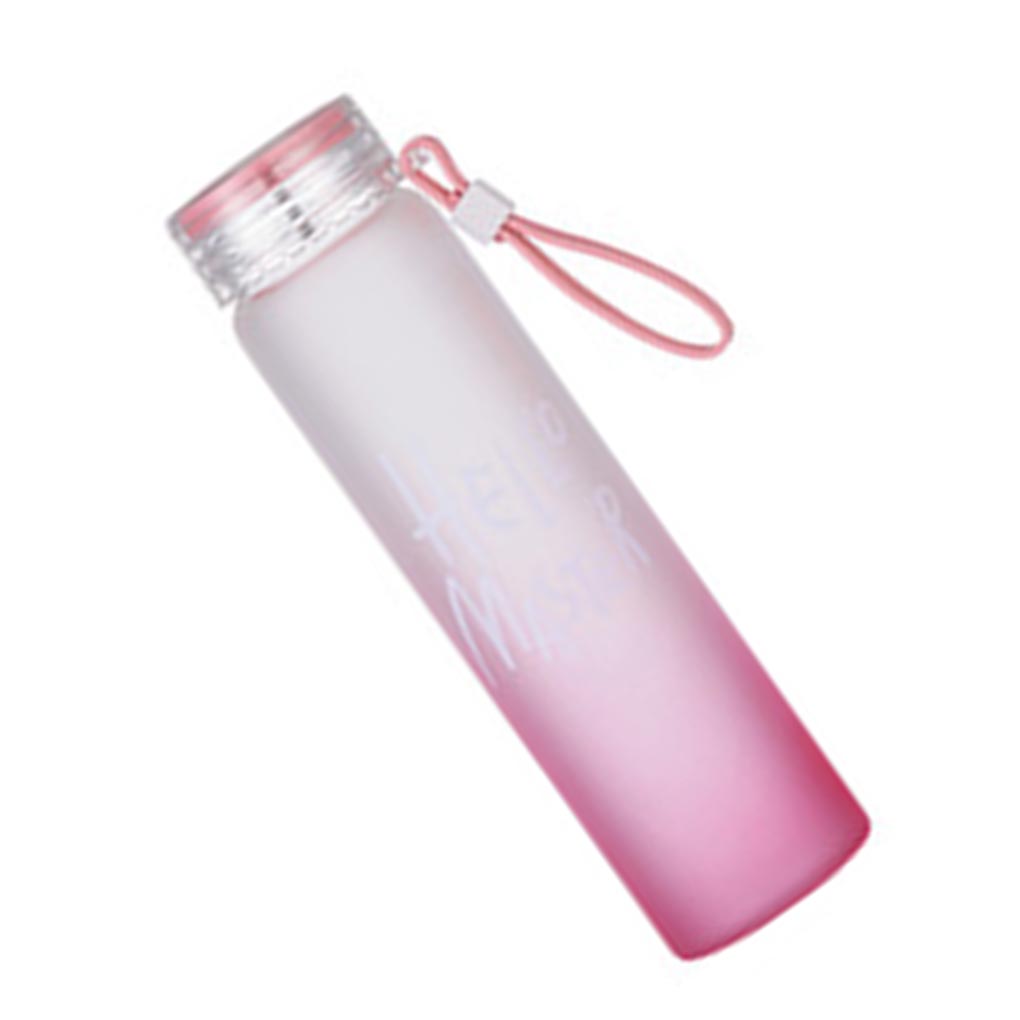 400ML Glass Water Bottle Sport Outdoor Camping Hydration Kettle Cup BPA Free