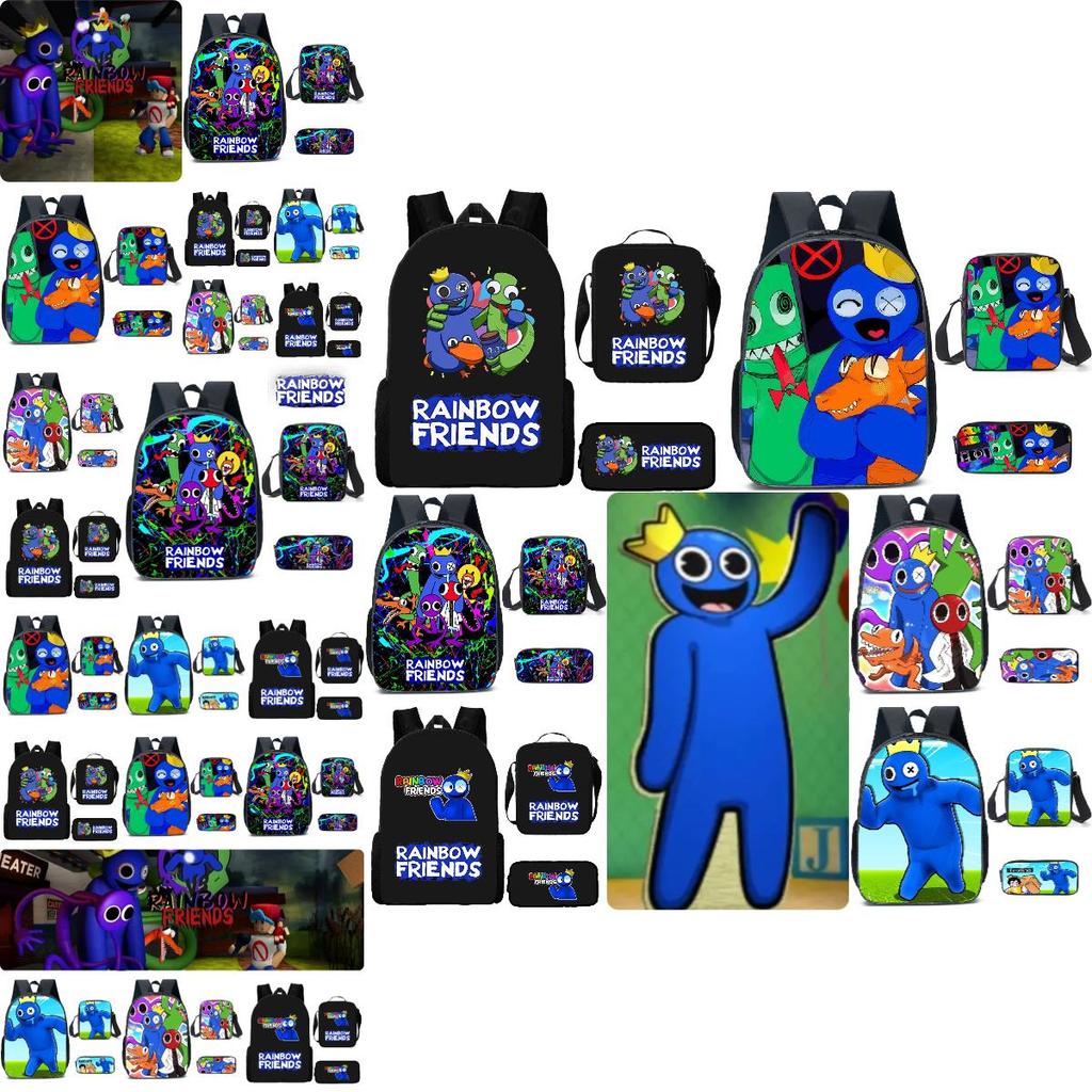 Rainbow Friends Cartoon Backpack For Kids 20l Capacity Oxford Fabric Breathable And Waterproof
