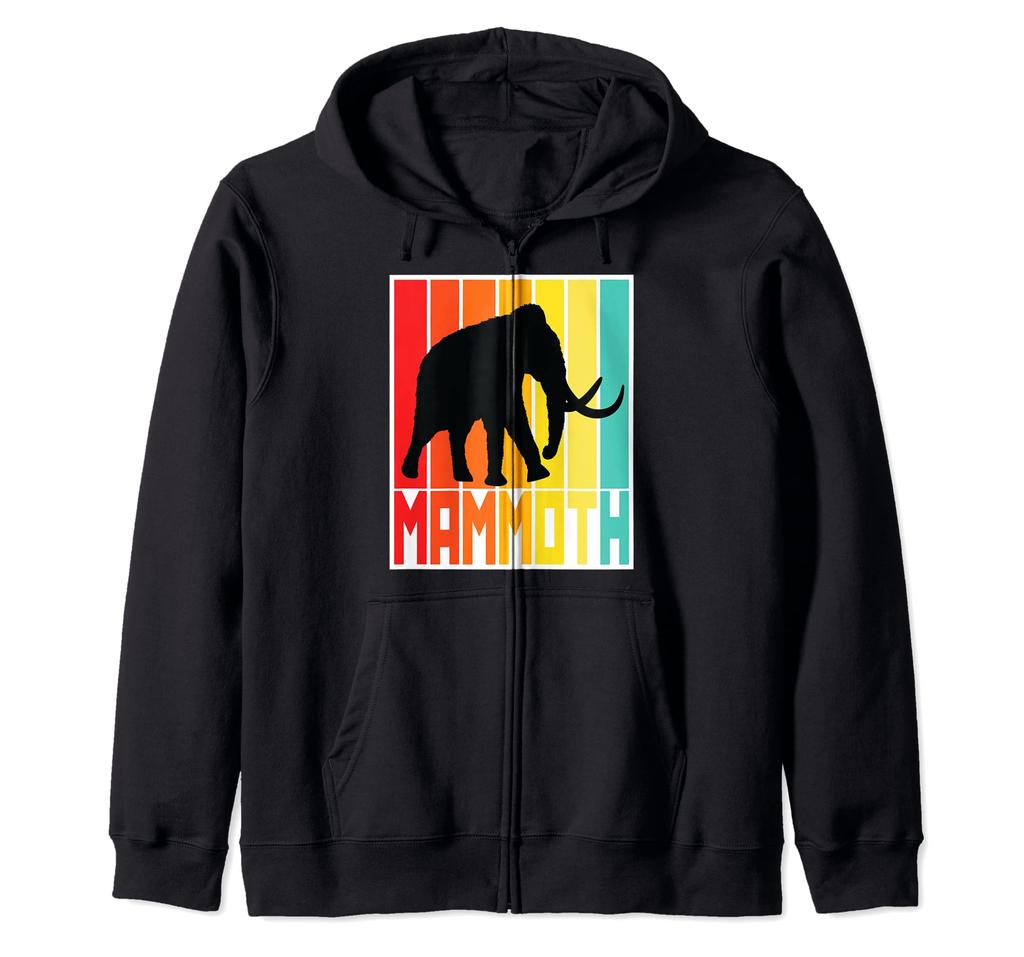 Funny Mammut Prehistoric Costume. Zip Hoodie