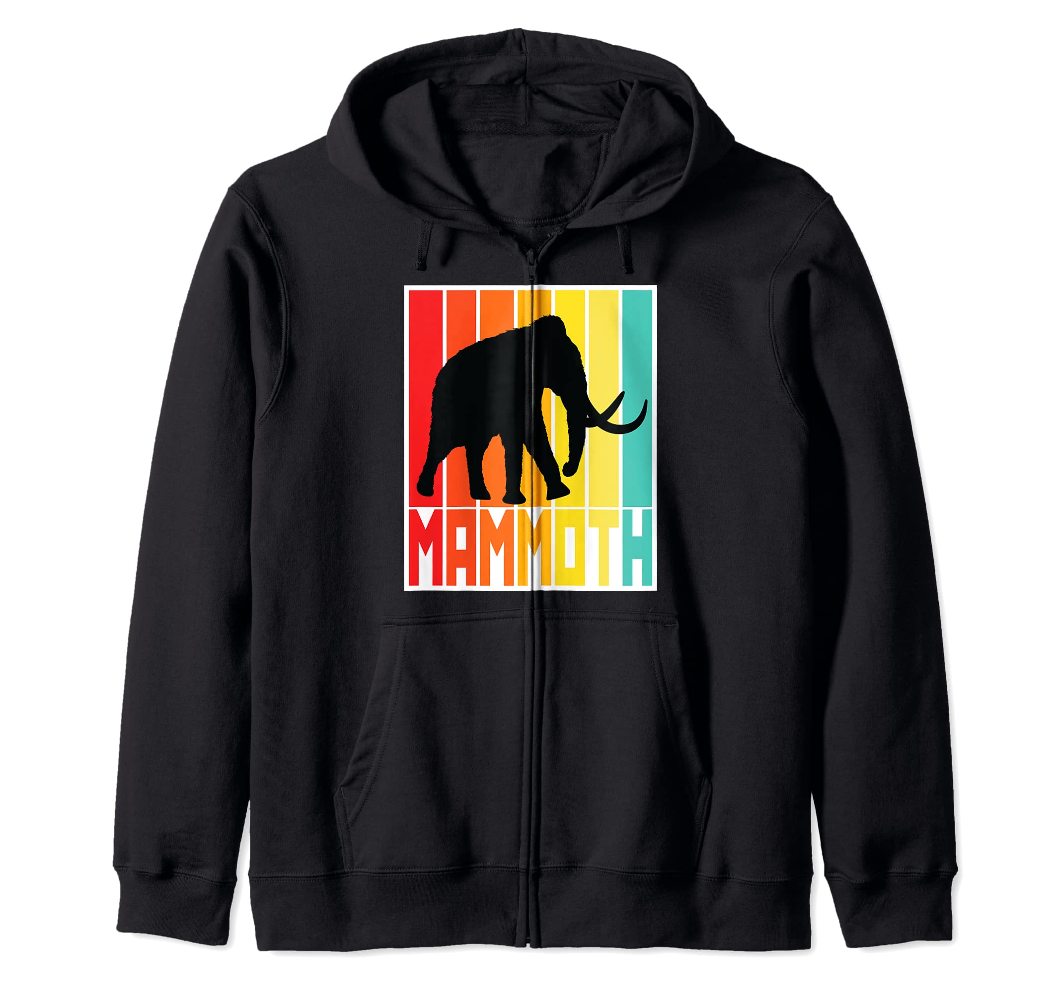 

Funny Mammut Prehistoric Costume. Zip Hoodie