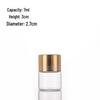 Gold Line 27mm Screw Cap Glass Vial - Sealed Saffron Storage Bottle with Aluminum Cap