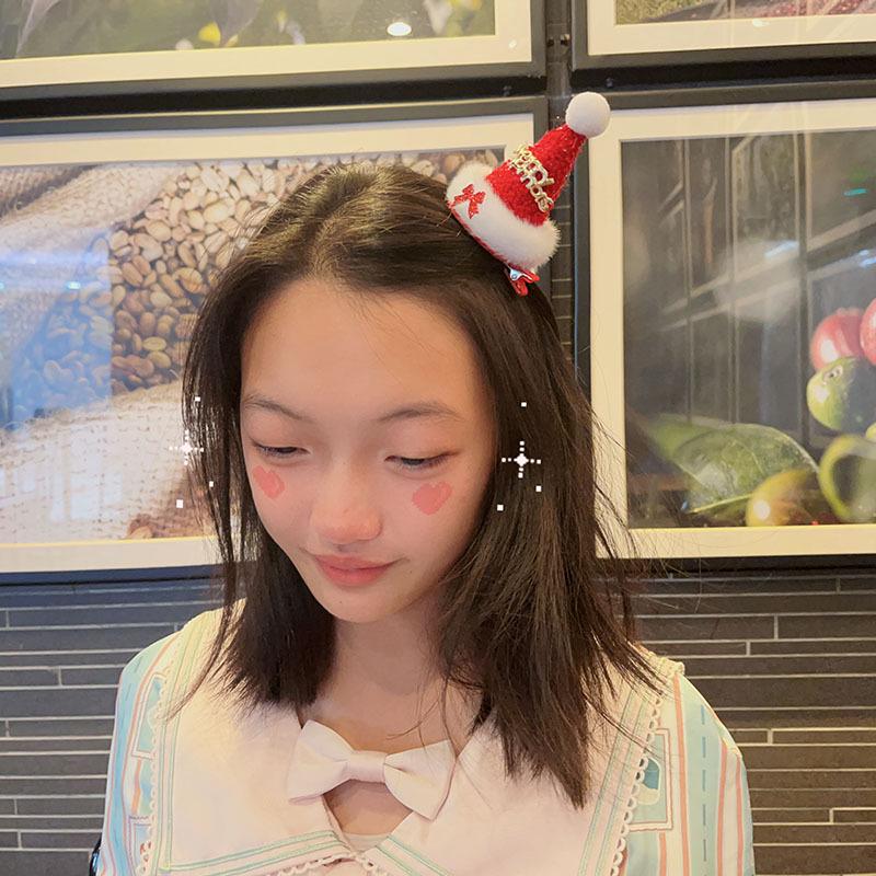 2025 Christmas Antler Hair Clip for Girls - Three-Dimensional Red Party Photo Prop