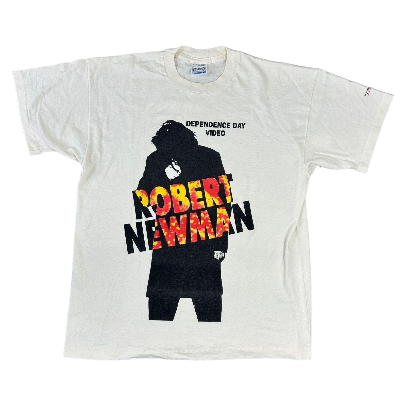 Dependence Day Video T-Shirt Mens Womens Tees Top Robert Newman 90s Single Stitch Beige Mens L