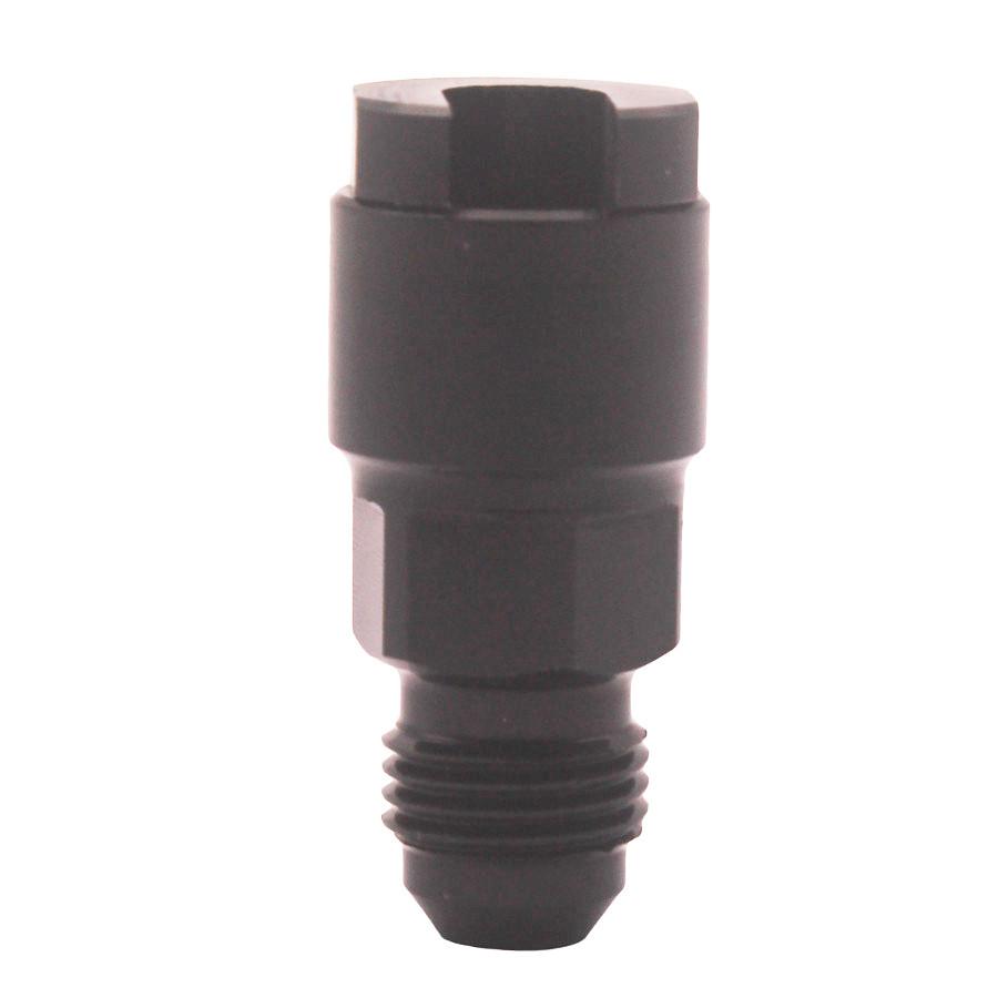 Universal Fuel Line EFI Adapter Fitting -6 AN Male To 1/4" Quick Disconnect Push Hardline